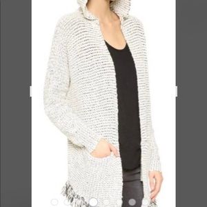 Free People hooded cardigan sz med